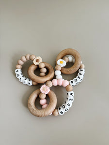 Personalised Daisy Rattle