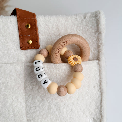 Personalised Daisy Rattle