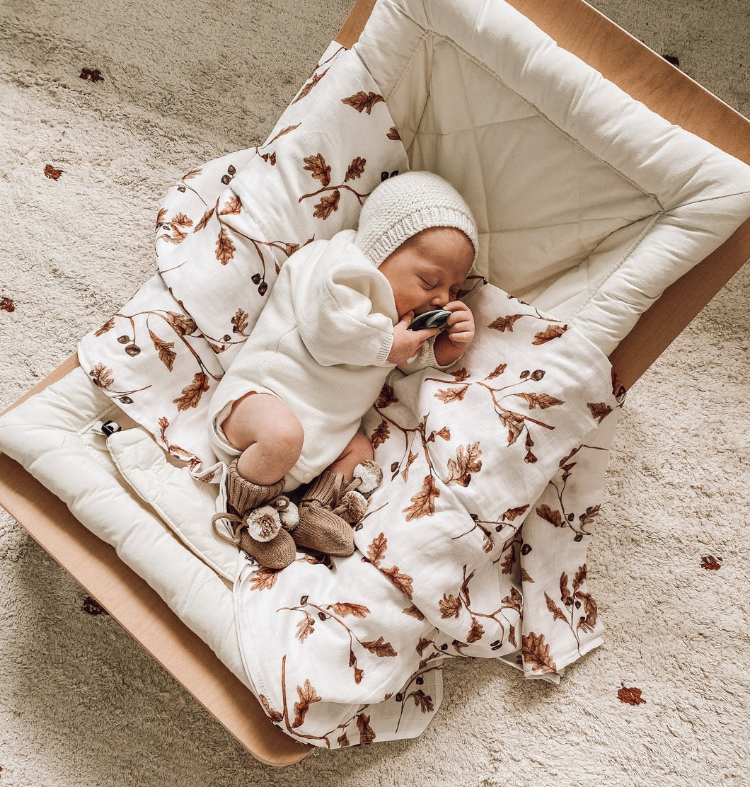 Pop Ya Tot Oraganic Muslin Swaddle - Acorn & Oak