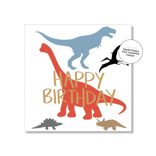 Party Dinosaurs - Mini Card
